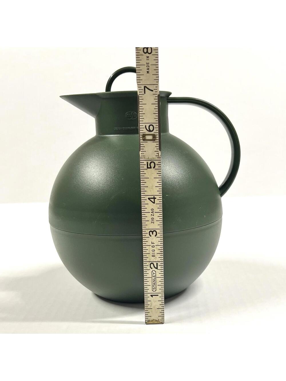 Vintage Alfi Green Kugel Coffee Tea Insulated Vaccum Carafe Screw Top - Picture 5 of 12